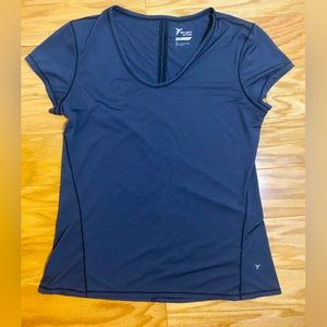 Old Navy Women’s Active | Go-Dry Workout Tee | Semi-Fitted | Gray | M